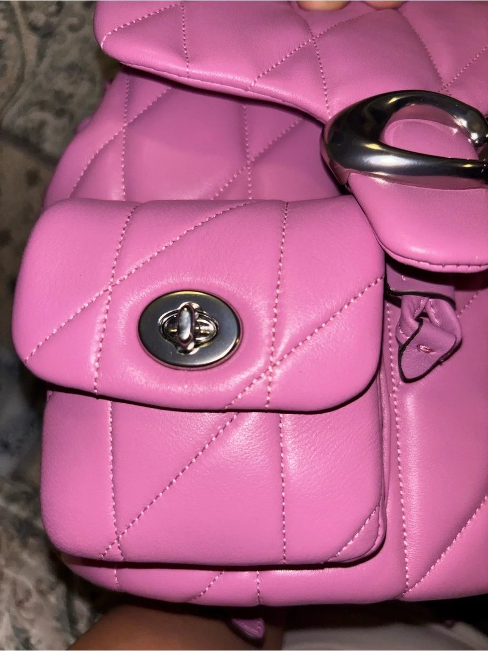 Coach Quilted Tabby Mini convertible Backpack - Picture 10 of 12